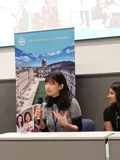 A SACHA student speaking at the Learning and Teaching Conference 2023